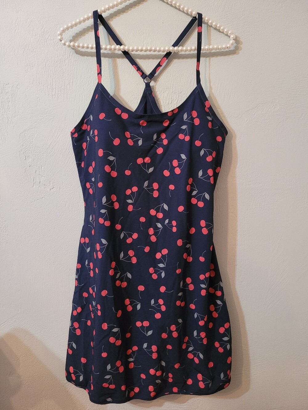 Outdoor Voices Unique Cherry Design Swimdress Size Medium New Without Tag!!